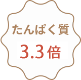 大豆パンはたんぱく質3.3倍