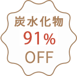大豆パンは炭水化物91%OFF